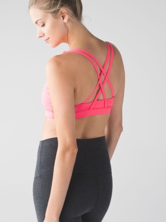 Lululemon Coral Pink Energy Bra - Picture 2 of 7